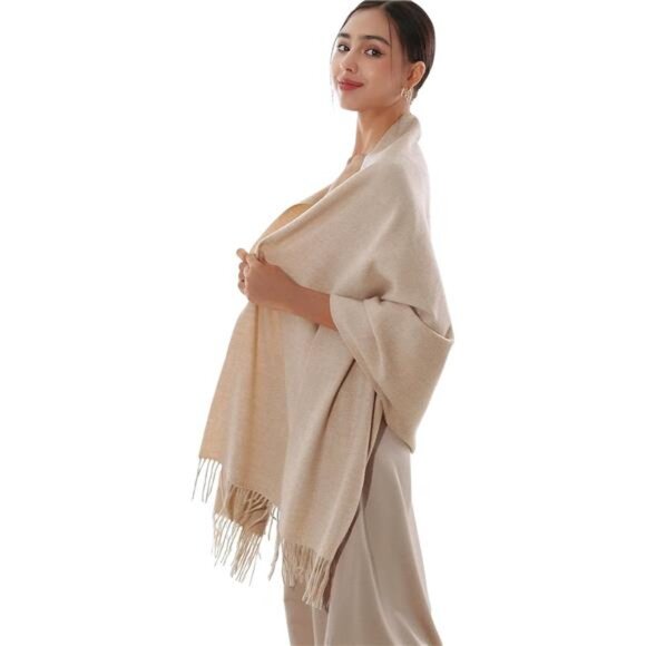 Winter Scarfs for Women Pashmina Shawls Wraps for Evening Dresses Large Warm - Picture 2 of 7